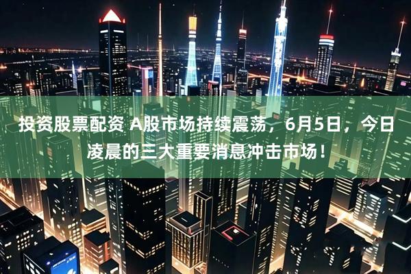 投资股票配资 A股市场持续震荡，6月5日，今日凌晨的三大重要消息冲击市场！